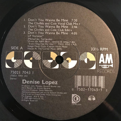 Denise Lopez - Don't You Wanna Be Mine |-