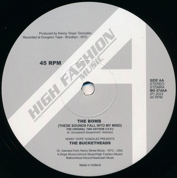 Bucketheads - The Bomb! (These Sounds Fall Into My Mind) (Massivedrum Remix) | Mint (M) Mint (M)-
