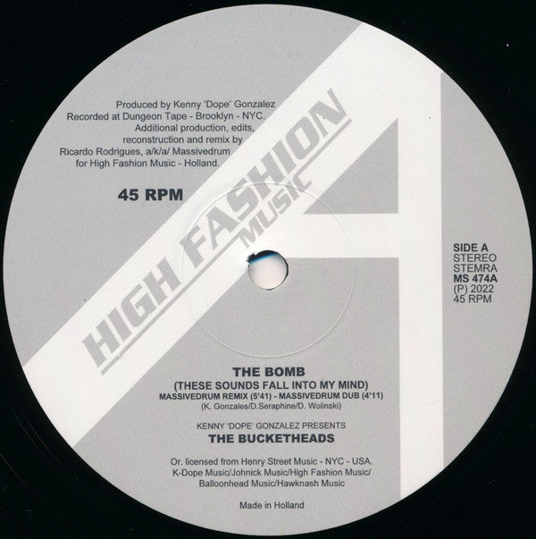 Bucketheads - The Bomb! (These Sounds Fall Into My Mind) (Massivedrum Remix) | Mint (M) Mint (M)-