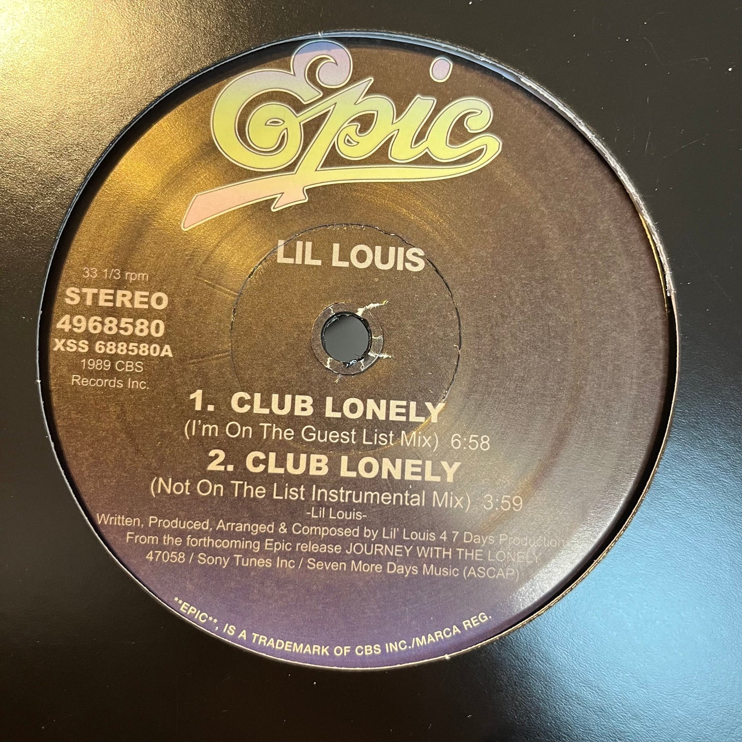 LIL LOUIS - Club Lonely | Mint (M) Generic-