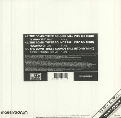 Bucketheads - The Bomb! (These Sounds Fall Into My Mind) (Massivedrum Remix) | Mint (M) Mint (M)-