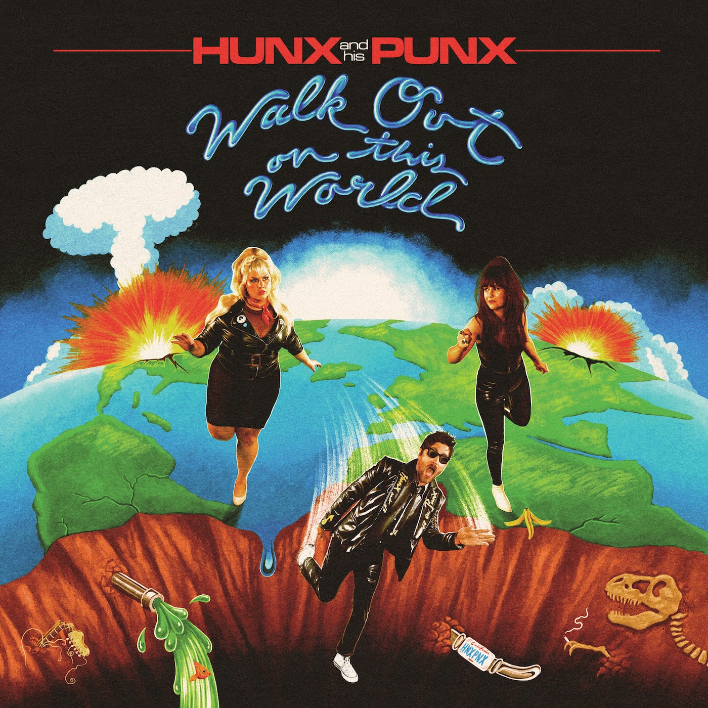 Hunx And His Punx - Walk Out On This World (Clear w/ Neon Green Splatter Vinyl) | Mint (M) Mint (M)-