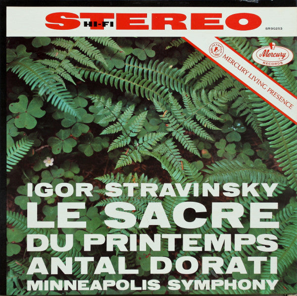 Igor Stravinsky, Antal Dorati, Minneapolis Symphon - Le Sacre Du Printemps (The Rite Of Spring) |-