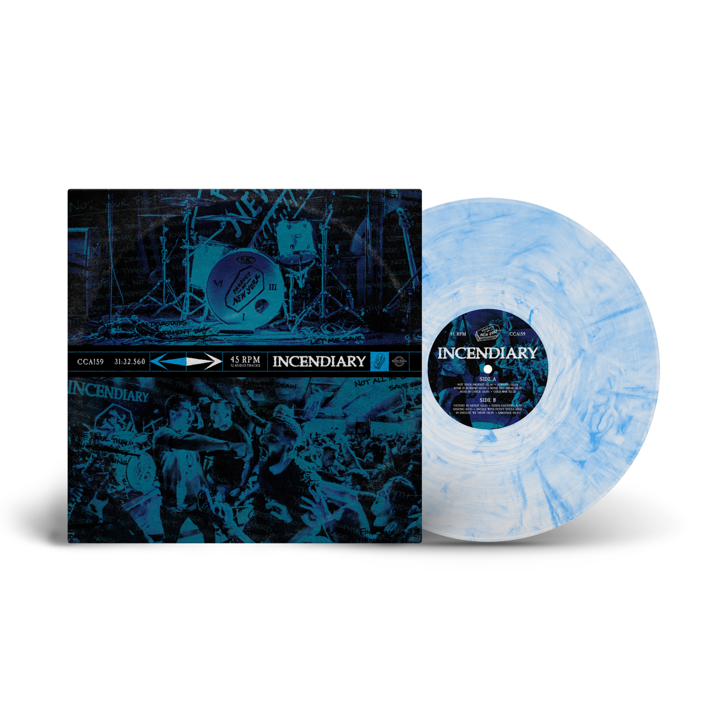 Incendiary - Product Of New York (Indie Exclusive) [Clear W/ Cyan Marble] |-