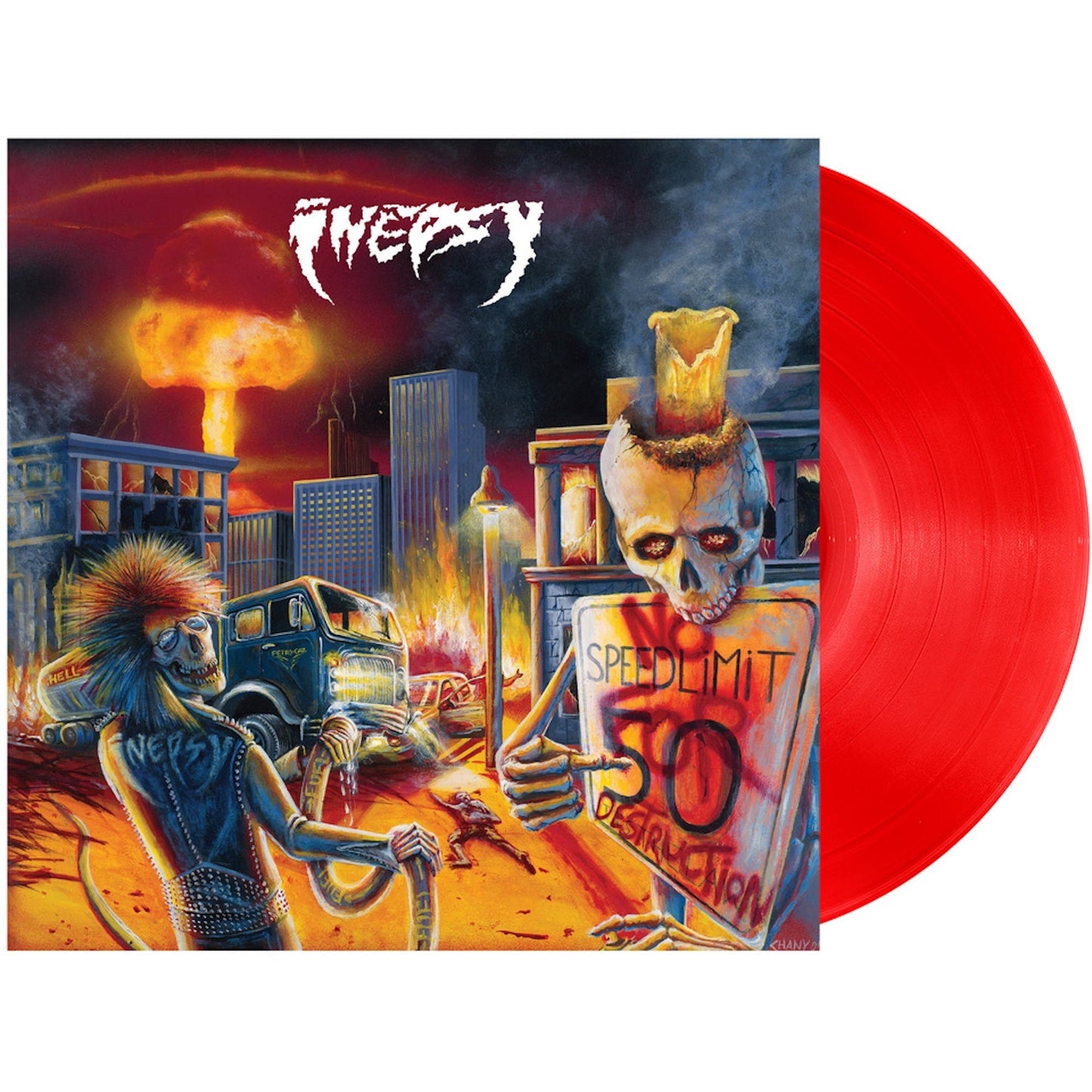 Inepsy - No Speed Limit For Destruction (Limited Edition) [Red Vinyl] |-