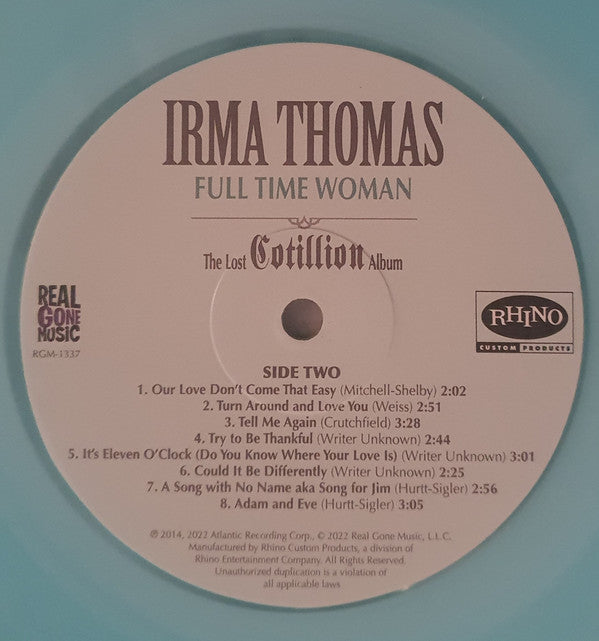 Irma Thomas - Full Time Woman (The Lost Cotillion Album) | Mint (M) Mint (M)-