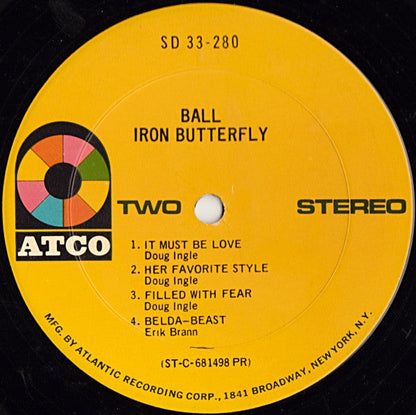Iron Butterfly - Ball | Near Mint (NM) Very Good Plus (VG+)-