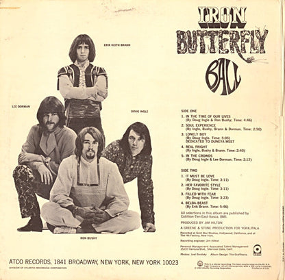 Iron Butterfly - Ball | Near Mint (NM) Very Good Plus (VG+)-