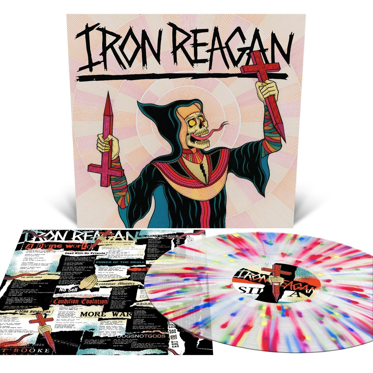 Iron Reagan - Crossover Ministry [Milky Clear With Rainbow Splatter] |-