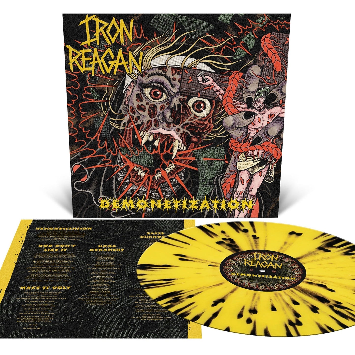 Iron Reagan - Demonetization (Indie Exclusive) [Canary Yellow With Splatter] |-