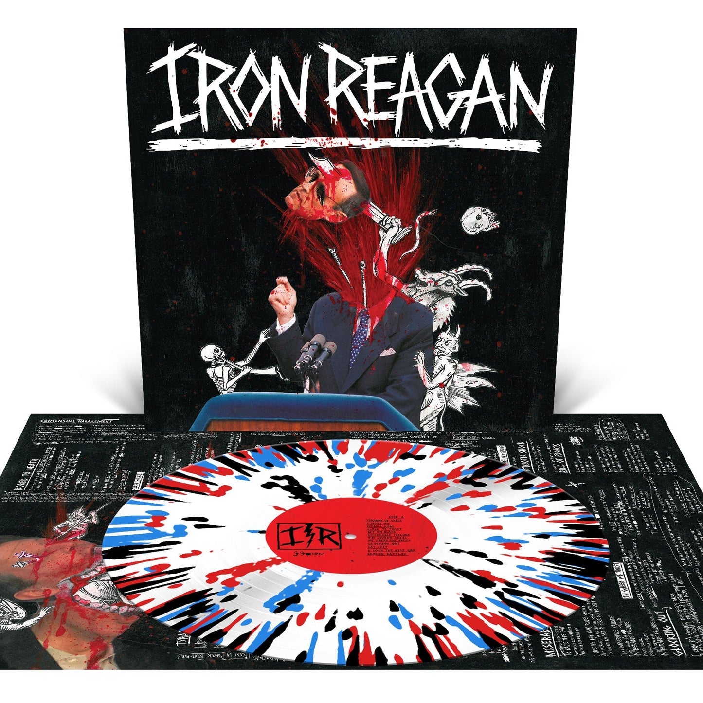 Iron Reagan - The Tyranny Of Will [White With Splatter] |-