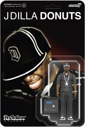 J Dilla - Super7 - J Dilla - ReAction Figures Wv1 - J Dilla (Donuts - Smile Album Cover) (Collectible, Action Figure) |-