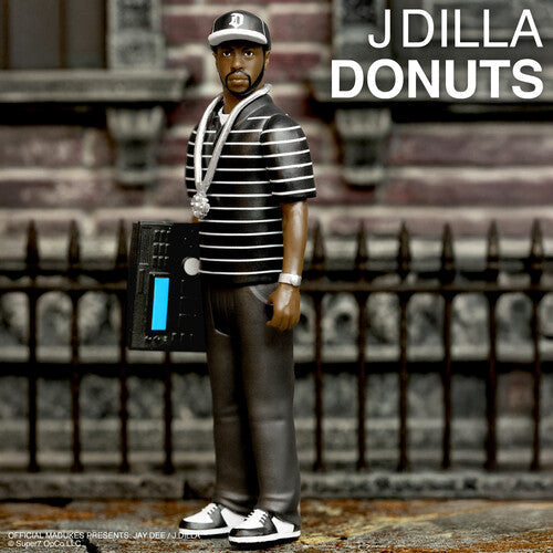 J Dilla - Super7 - J Dilla - ReAction Figures Wv1 - J Dilla (Donuts - Smile Album Cover) (Collectible, Action Figure) |-
