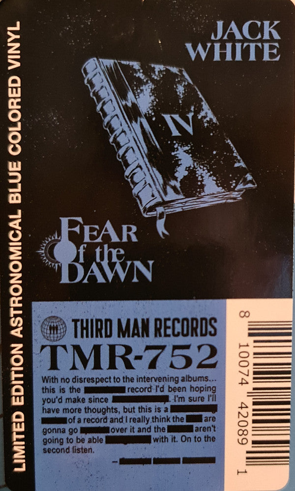 Jack White (2) - Fear Of The Dawn | Mint (M) Mint (M)-