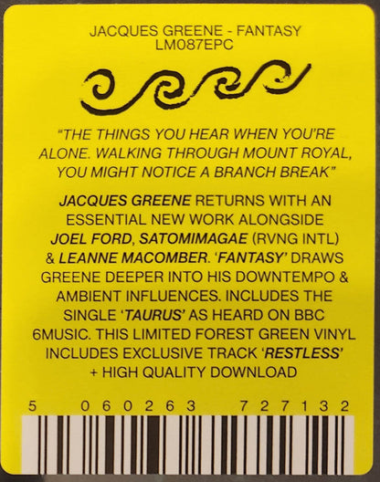 Jacques Greene - Fantasy | Mint (M) Mint (M)-