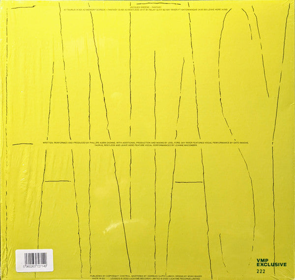 Jacques Greene - Fantasy | Mint (M) Mint (M)-