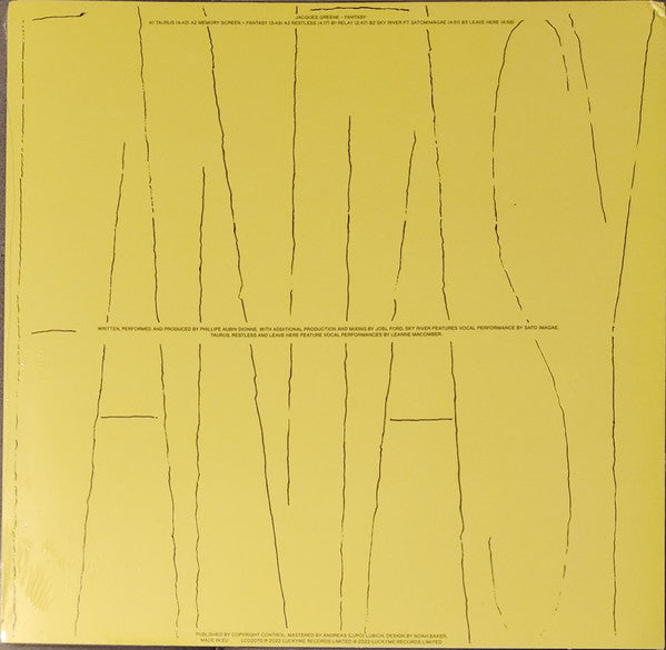 Jacques Greene - Fantasy | Mint (M) Mint (M)-