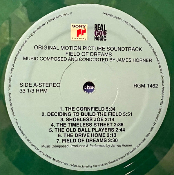 James Horner - Field Of Dreams (Original Motion Picture Soundtrack) | Mint (M) Mint (M)-