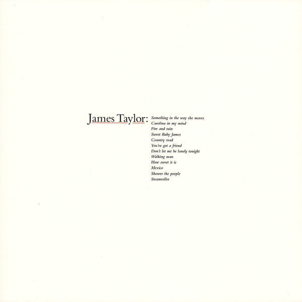 James Taylor - James Taylor's Greatest Hits (Vinyl) | Mint (M) Mint (M)-