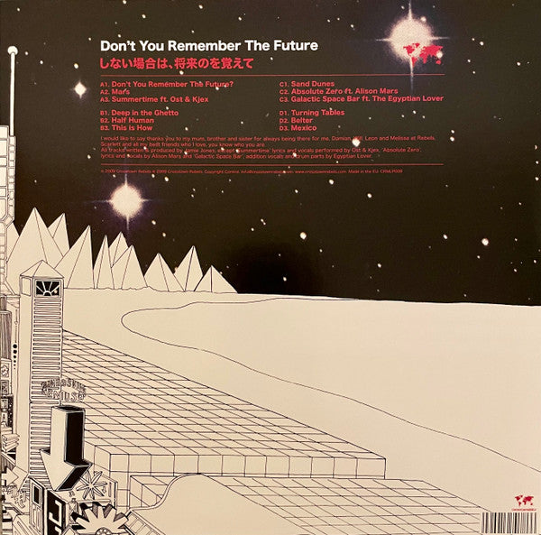 Jamie Jones (2) - Don't You Remember The Future | Mint (M) Mint (M)-