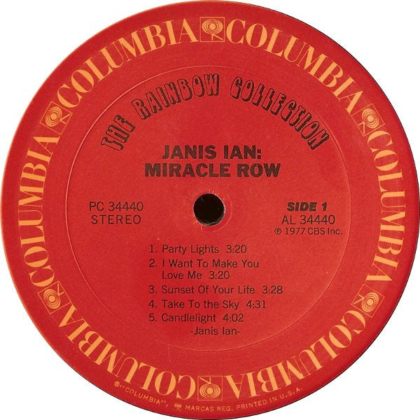 Janis Ian - Miracle Row | Near Mint (NM) Very Good Plus (VG+)-