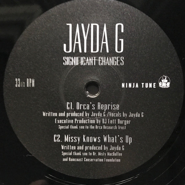 Jayda G - Significant Changes | Mint (M) Mint (M)-