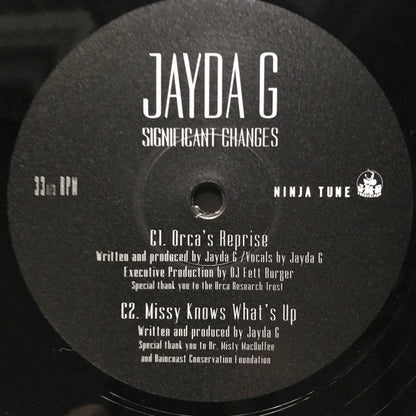 Jayda G - Significant Changes | Mint (M) Mint (M)-