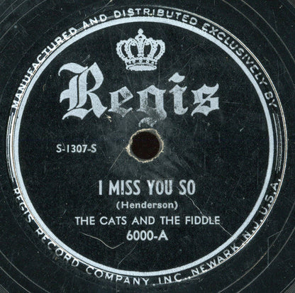 The Cats And The Fiddle - I Miss You So / My Sugar's Sweet To Me (10" 78RPM RECORD) | Very Good Plus (VG+) Generic-