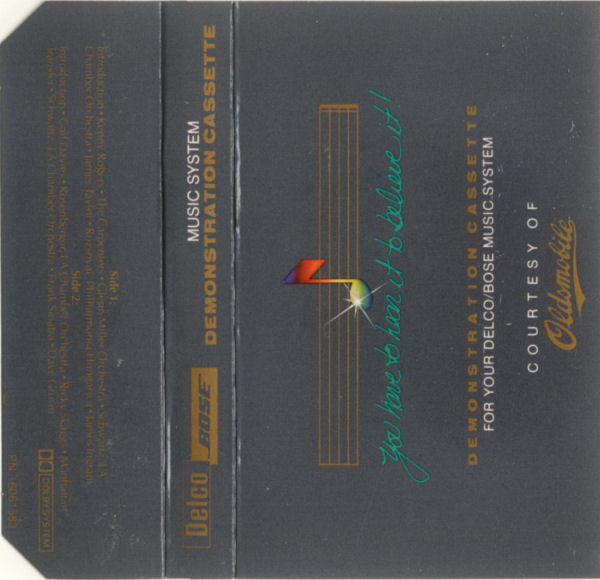 Various - Delco / Bose Music System Demonstration Cassette | Near Mint (NM) Near Mint (NM)-