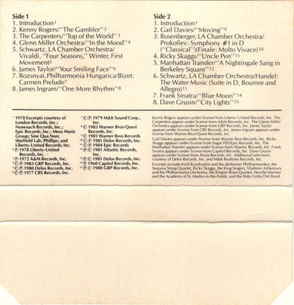 Various - Delco / Bose Music System Demonstration Cassette | Near Mint (NM) Near Mint (NM)-