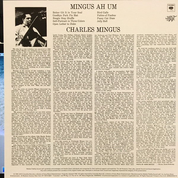 Mingus Ah Um | Mint (M) Mint (M)-