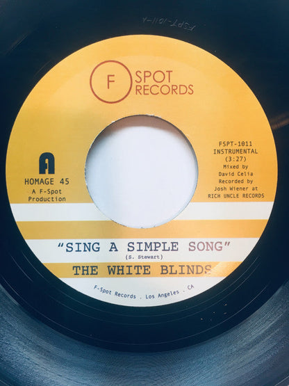The White Blinds - Sing A Simple Song b/w Klapp Back | Mint (M) Generic-