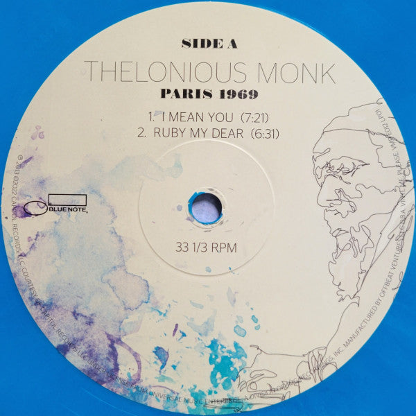 Thelonious Monk - Paris 1969 | Mint (M) Mint (M)-