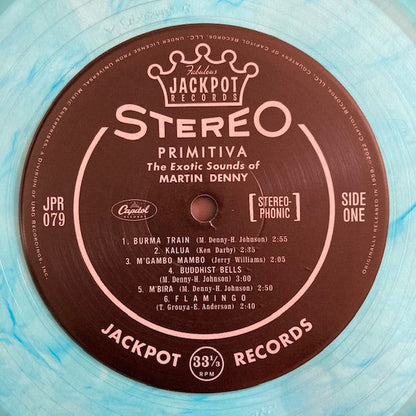 Martin Denny - Primitiva (Blue Translucent Swirl Vinyl) | Mint (M) Mint (M)-