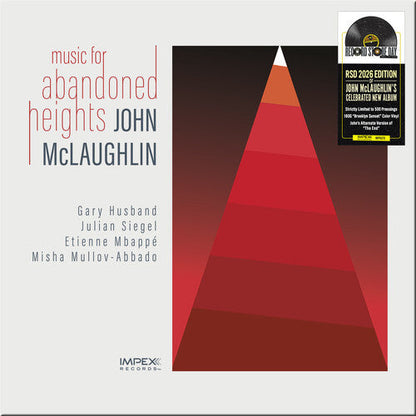 John McLaughlin - Music for Abandoned Heights (RSD 2026 YELLOW w/RED SPLATTER VINYL) | Mint (M) Mint (M)-