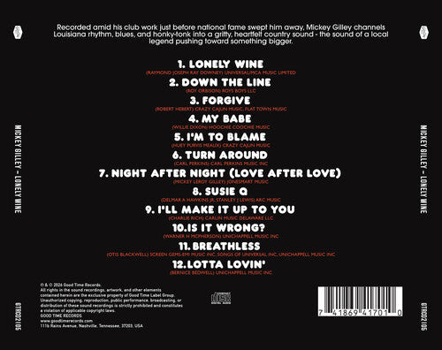 Mickey Gilley - (PRESALE 6/5/26) Lonely Wine (MANUFACTURED ON DEMAND CD) | Mint (M) Mint (M)-