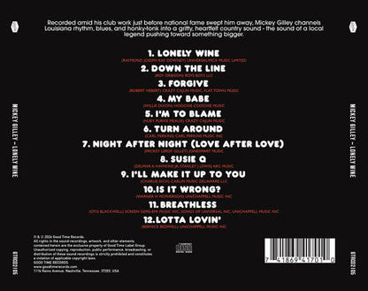 Mickey Gilley - (PRESALE 6/5/26) Lonely Wine (MANUFACTURED ON DEMAND CD) | Mint (M) Mint (M)-