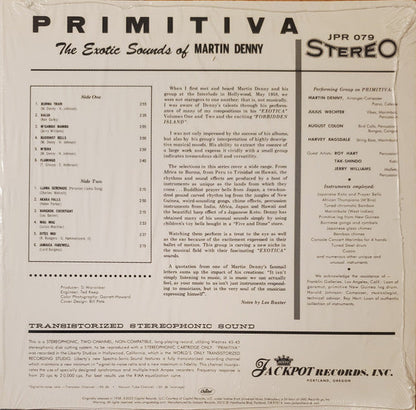 Martin Denny - Primitiva (Blue Translucent Swirl Vinyl) | Mint (M) Mint (M)-