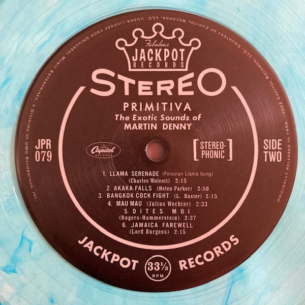 Martin Denny - Primitiva (Blue Translucent Swirl Vinyl) | Mint (M) Mint (M)-