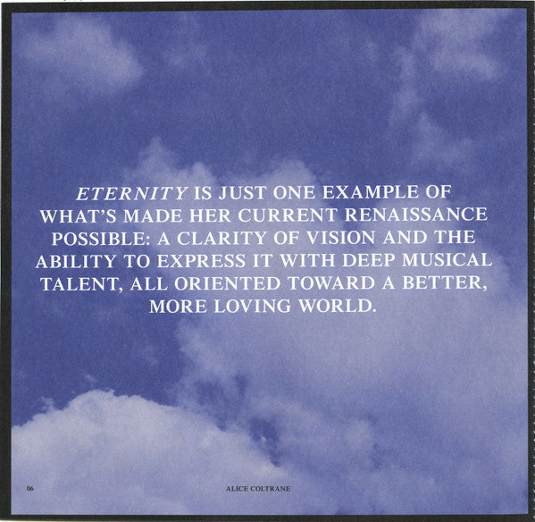 Alice Coltrane - Eternity (VMP VINYL) | Mint (M) Mint (M)-