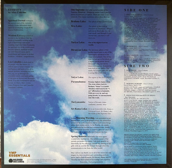 Alice Coltrane - Eternity (VMP VINYL) | Mint (M) Mint (M)-