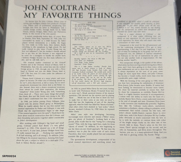 John Coltrane - My Favorite Things (BLUE VINYL) | Mint (M) Mint (M)-