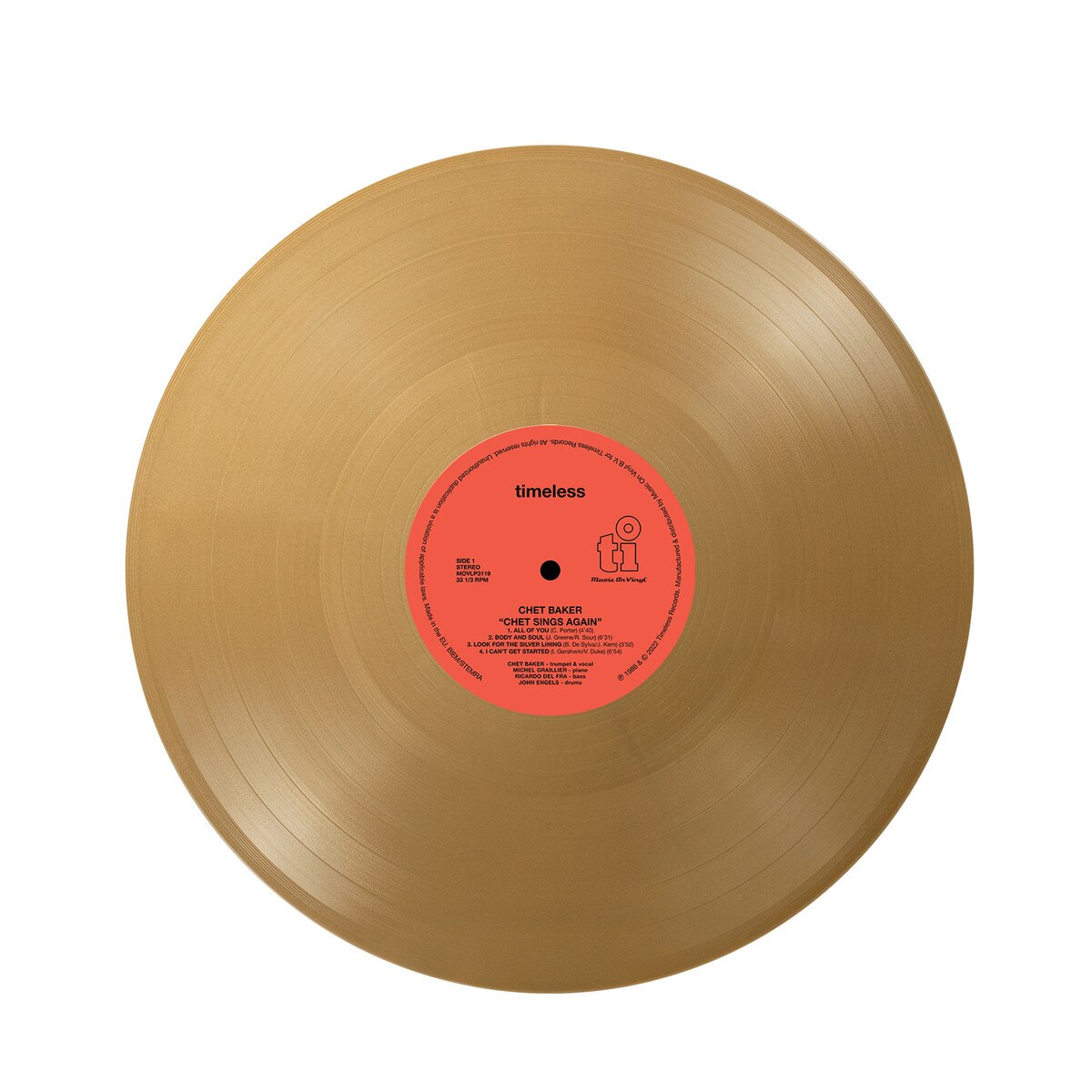 Chet Baker - (PRESALE 7/24/26) Sings Again (MOV 180G 50TH LMTD GOLD VINYL) | Mint (M) Mint (M)-