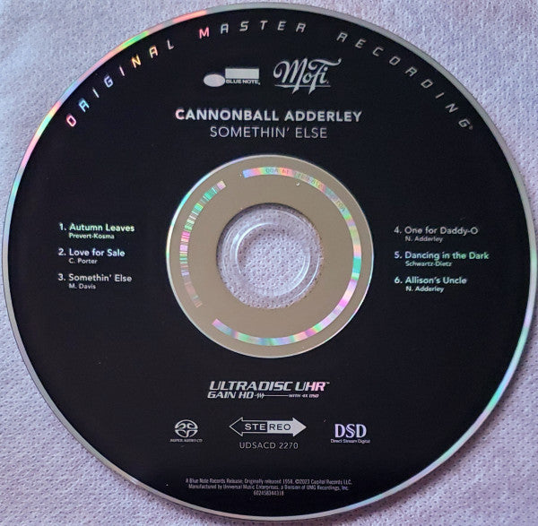 Somethin' Else (SACD) | Mint (M) Mint (M)-