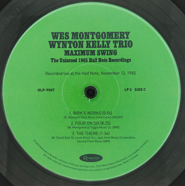Wes Montgomery - Maximum Swing: The Unissued 1965 Half Note Recordings (3xVINYL RSD) |-