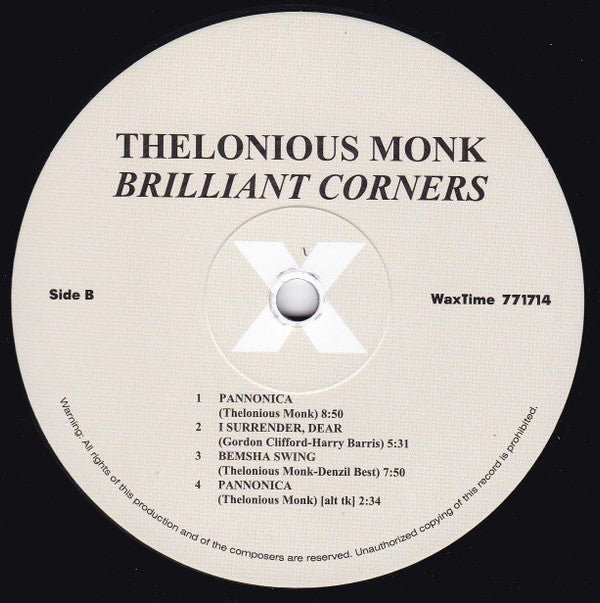 Thelonious Monk - Brilliant Corners |-