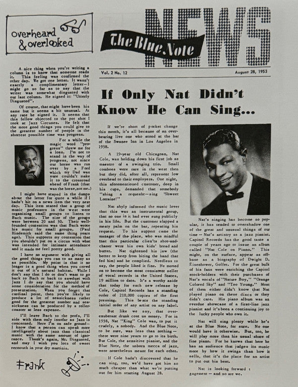 Nat King Cole - Live At The Blue Note Chicago | Mint (M) Mint (M)-