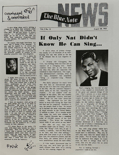 Nat King Cole - Live At The Blue Note Chicago | Mint (M) Mint (M)-