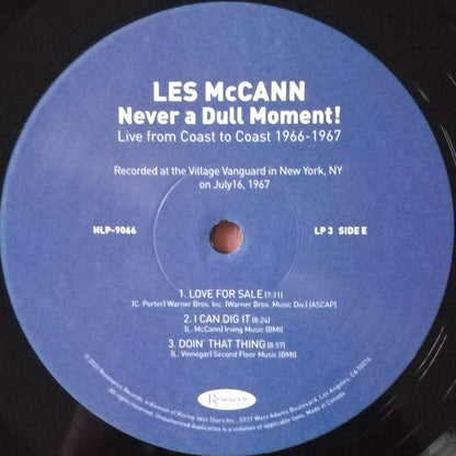 Les McCann - Never A Dull Moment! (Live From Coast To Coast 1966-1967) (3xVINYL RSD) |-