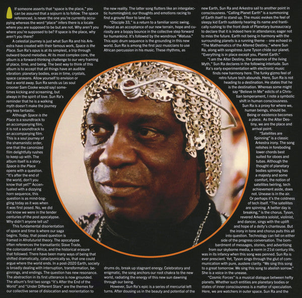 The Sun Ra Arkestra - Space Is The Place: Music From The Original Soundtrack | Mint (M) Mint (M)-